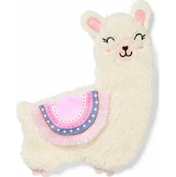 plyšák Plyšová hračka/přítulníček, šustící LAMA LULU, krémová/růžová