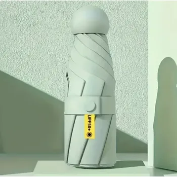 Malý skládací deštník S UV Ochranou - SVĚTLE ZELENÝ (Značka: MEIQI)