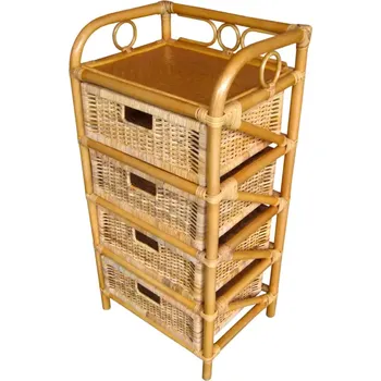 Komoda Axin Trading Ratanová komoda 4 zásuvky