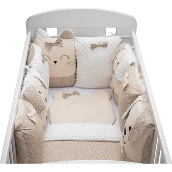 Povlečení BUBABA Souprava do postýlky Sleep Guardian 12dílná béžová
