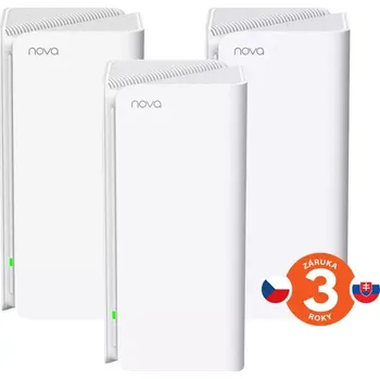 Tenda Nova MX15 Pro (3-pack) WiFi 6 AX5400 Mesh Gigabit system, 9x GLAN/GWAN, WPA3, VPN, CZ app