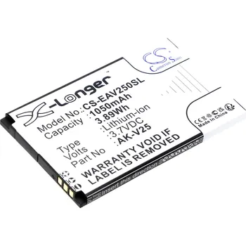 Baterie pro mobilní telefon Baterie Cameron Sino CS-EAV250SL, Li-Ion, 1050