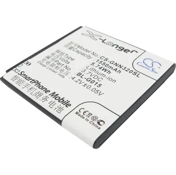 Baterie pro mobilní telefon Baterie Cameron Sino CS-GNN320SL, Li-Ion, 1550