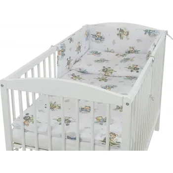 Povlečení Povlečení do postýlky Tomi 135x100 cm Flying Teddy Blue 2-dílné