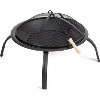 ohniště pr.55cm, v.42 cm, s poklopem, PLATE kov.ČER