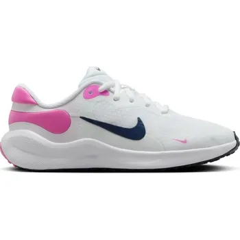 Dívčí obuv Dívčí sportovní obuv (tréninková) NIKE-Revolution 7 white/midnight navy/playful pink Bílá 38,5