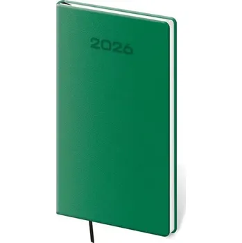 Diář Kapesní diář 2026 Soft zelený
