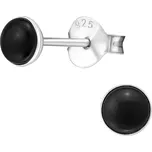 Stříbrné náušnice Black Ag 925/1000