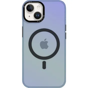 Pouzdro na mobilní telefon Měňavý kryt s rámečkem kolem čoček a MagSafe pro iPhone 13 - modrý