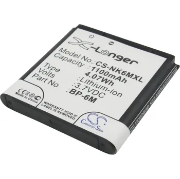 Baterie pro mobilní telefon Baterie Cameron Sino CS-NK6MXL, Li-Ion, 1100