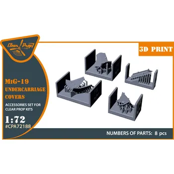 Plastikový model Clear Prop models 1/72 MiG-19 Undercarriage covers (CL.PROP)