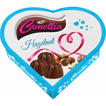 Čokoláda Alyan Camellia Srdce pralinky oříšek 105g Záruka min.trv.4/26