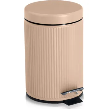 Odpadkový koš ZELLER Koupelnový odpadkový koš kovový krémový 3l, 17x26cm