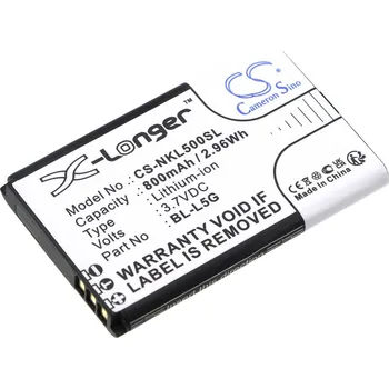 Baterie pro mobilní telefon Baterie Cameron Sino CS-NKL500SL, Li-Ion, 800