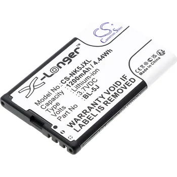 Baterie pro mobilní telefon Baterie Cameron Sino CS-NK5JXL, Li-Ion, 1200