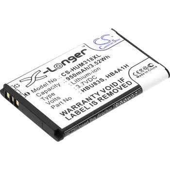 Baterie pro mobilní telefon Baterie Cameron Sino CS-HUM318XL, Li-Ion, 950