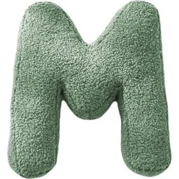 Party dekorace MEALINI Plyšové písmeno Zelené M
