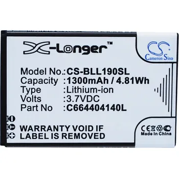 Baterie pro mobilní telefon Baterie Cameron Sino CS-BLL190SL, Li-Ion, 1300