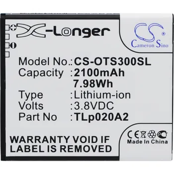 Baterie pro mobilní telefon Baterie Cameron Sino CS-OTS300SL, Li-Ion, 2100