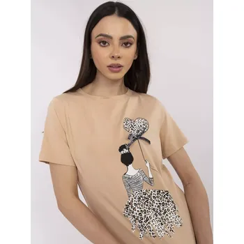 Dámská halenka Halenka CLM BZ 1702.89 camel XL