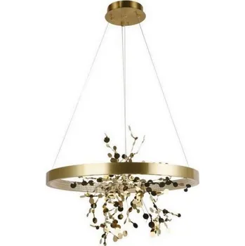 LED Stmívatelný lustr na lanku LED/40W/230V 3000-6500K zlatá + dálkové ovládání