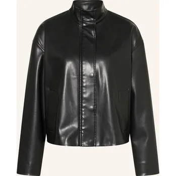 Dámský blejzr Marc Aurel Dámská Bunda V Koženém Vzhledu, černá, 38