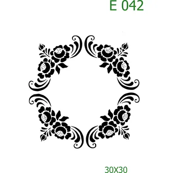 Šablona E 042 - 30 x 30 cm , Lepící fólie