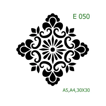 Šablona E 050 - A4 , Lepící fólie