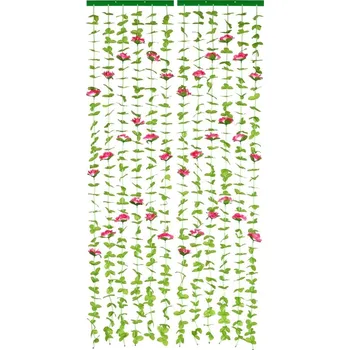 Červený/zelený závěs do dveří 90x190 cm Roses – Maximex ID_1777960