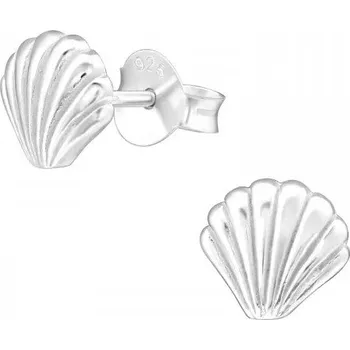 Náušnice Stříbrné náušnice MUŠLE 7 x 6 mm Ag 925/1000