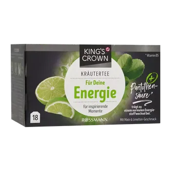 Čaj King's Crown Bylinný čaj pro energii s mátou a limetkovou příchutí 32 g