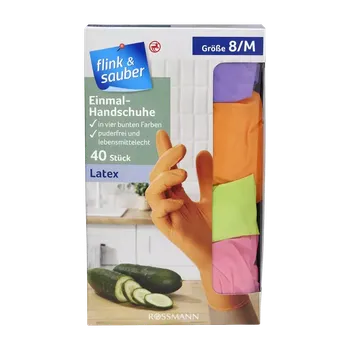 Pracovní rukavice flink & sauber Jednorázové rukavice vel. M 40 ks