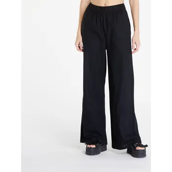 Kalhoty Urban Classics Ladies Linen Mixed Wide Pants Black S