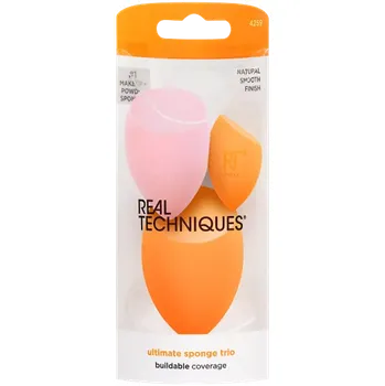Make-up Real Techniques Houbičky na make-up a pudr 3 ks