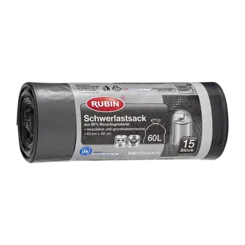 Pytle na odpadky RUBIN Pytle na těžký odpad 60 l 15 ks