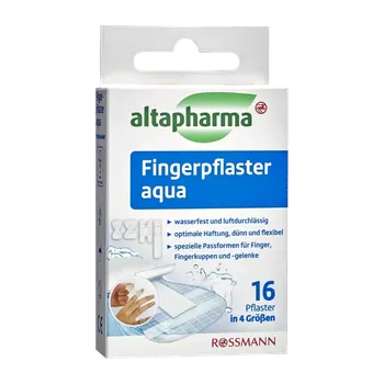 Náplast altapharma Náplasti na prsty Aqua 4 velikosti 16 ks