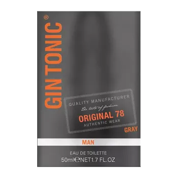 Pánský parfém Gin Tonic Original 78 Gray toaletní voda pro muže 50 ml