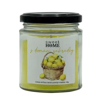 Svíčka Sweet Home Vonná svíčka z domácí zahrádky Citrón