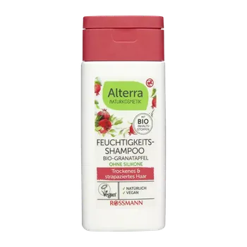 Šampon Alterra Naturkosmetik Šampon na suché vlasy granátové jablko mini 50 ml