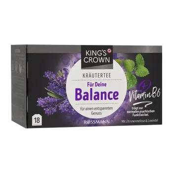 Čaj King's Crown Bylinný čaj pro balanc s meduňkou a levandulí 32 g