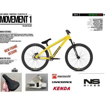 Horské kolo NS Bikes Dirtové kolo NS Bikes Movement 1 yellow Splash 2025