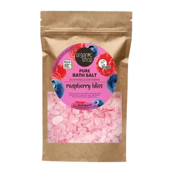 Koupelová kosmetika Organic Shop Sůl do koupele Raspberry Bliss 500 g