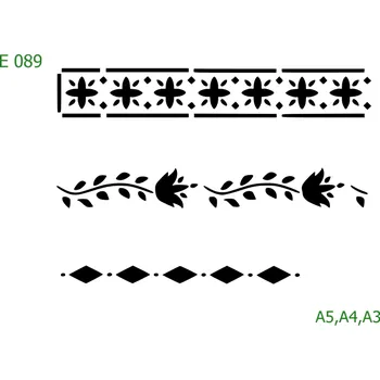 Šablona E 089 - A4 , Lepící fólie