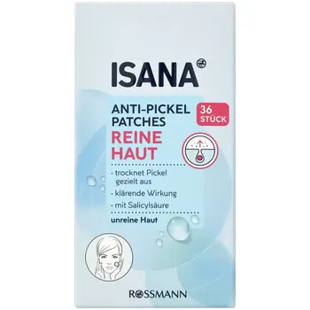 Přípravek na čištění pleti a oči ISANA Náplasti na akné 36 ks