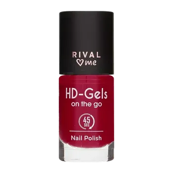 Přípravek na nehty RIVAL Loves Me Lak na nehty HD-Gels on the go 19 Ruby Red 9 ml