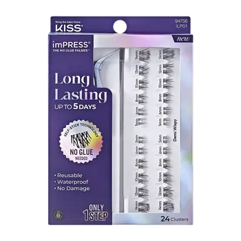 Umělé řasy KISS Umělé trsové řasy imPRESS Press on Long Last 01