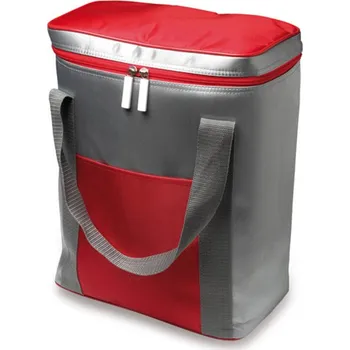 L-Merch Exeter Chladicí taška NT7504 Silver-Red 28 x 18 x 35 cm
