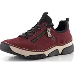 Rieker šněrovací polobotky s pružným lemem červené 45973-36 - 39 | P696619