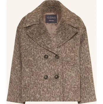 Dámský kabát Icons Cinzia Rocca Dámská Bunda, světle hnědá / hnědá, 36