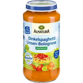 Alnatura BIO Příkrm čočka a špaldové těstoviny 250 g